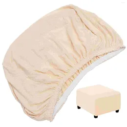 Chair Covers Cube Cover Stretch Sofa Stools Low Seats Stretchable Dining Footrest Cushion Polyester Square Simple