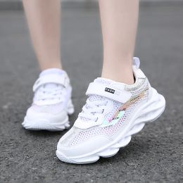 Sneakers 2022 Summer Girls Shoes Mesh Breathable White Casual Sneakers Lightweight Pink Sport Shoes for Girls 13 Years Old Free Shipping