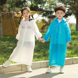 ChildrenS Portable Raincoat Non Disposable Thickened Rain Gear Outdoor Travel Climbing Waterproof Universal Raincoat 240401