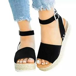 Sandalen Sommer Frauen Keile Schuhe für Flip Flop Chaussures Femme Plattform Plus Size H240409 NLE4
