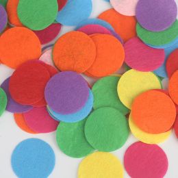 Beadia Crafts 100pcs/Lot Randomly Mixed Solid Colour Multi Shapes Felt Patch sticker Applique Scrapbooking DIY Sewing Accessory