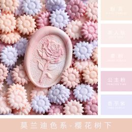 100pcs/Bag Sunflower Mix Colour Sealing Wax Beads for Vintage Wax Seal Stamp for Scapbooking Craft Gift Wedding Invitation
