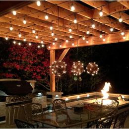 IP65 Commercial Grade 15M Party Lights Outdoor S14 LED String Lights For Patio Backyard Porch Cafe Bar Christmas Wedding Lights