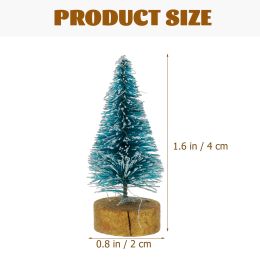 24pcs Party Supplies Mini Christmas Tree Decor Desktop Adornment for Home Shop