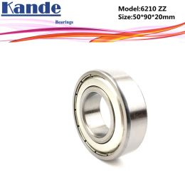 Kande 6210ZZ 1PC ABEC-5 6210 ZZ Single Row Deep Groove Ball Bearing 50x90x20 mm High Quality 6210-2Z