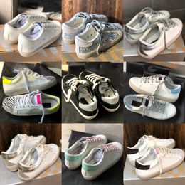 New Designer Platform Hi Star Sneakers Casual Shoes Sequin Classic White Do -Old Dirty Luxe Golden Woman Star Men Shoe