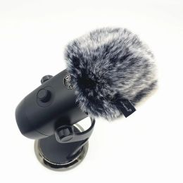 Blue Mantis Dead Cat Outdoor Artifical Furry Windscreen Microphone for Blue Yeti X With Sponge Mic Cover Windproof Foam