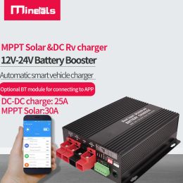 Chargers Booster 12V TO 24V DCDC Charger and MPPT Controller MPPT 30A DC to DC 25A LPF4 Leadacid For RVs Campers Lithium Battery