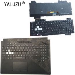 Keyboards US Backlit Keyboard For ASUS ROG Strix Scar II GL704 GL704S7CM GL704GM GL704GV GL704GVDS74 GL704GW Palmrest Upper Case COVER