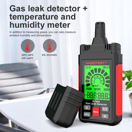 HT609 Natural Gas Leak Detector Combustible Gas Detector Methane Liquefied Gas Leak Alarm Detect All Kinds of Combustible Gases