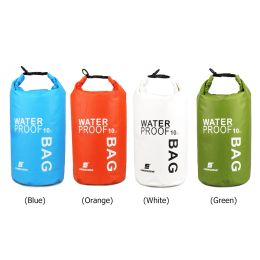 10L Storage Bags Roll Top Waterproof Dry Bag Clear Dry Bag Lightweight Leakproof Lining PVC for Rafting Hiking for Kayaking