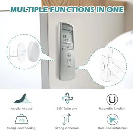 Strong Magnetic Hooks Home Office Wall-mounted Remote Control Magnet Holder Keys Anti-Lost Hanging Hanger Organiser Hook