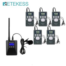 Radio Retekess TR506 FM Transmitter + 5Pcs PR13 FM Radio Receiver Wireless Tour Guide System For Guiding Church Conference Training