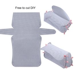 Convenient Cuttable Reusable Crafting Bag Canvas Sheet Cross Stitch Needlepoint Embroidery Knitting Purse Plastic Plate