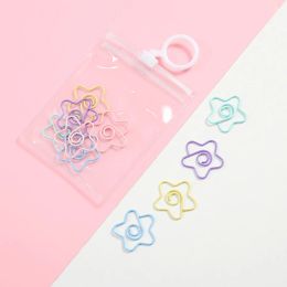 10Pcs/Pack Cute Paper Clips Planner Reading Bookmark Clips Office School Supplies Stationery