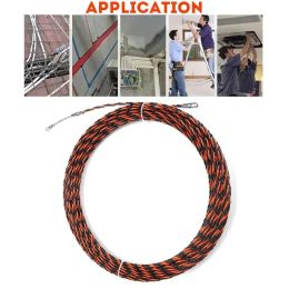 5-40M 5mm Cable Puller Fibreglass Electric Cable Wire Puller Electrical Tool Tape Cable Guide Device Push Duct Snake Rodder Fish
