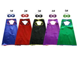 one layer superhero masks capes for kids whole cartoon cosplay halloween birthday party costumes chirstmas dress up kids favor6054712