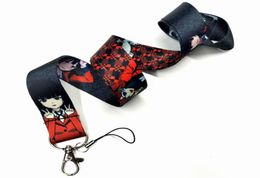 Fashion Japanese Anime Print Strap Keychain Ribbon Lanyards for Keys ID Card Phone Bag Straps Hanging Rope Lariat Badge Holder9988617