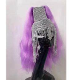 Nightclub Bar Stage Performance Shiny Tassel Wig Headgear Cosplay Prop Accessories Drag Queen Costume Party Show Festival