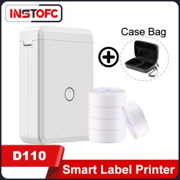 Printers NIIMBOT D110 Label Maker Machine with Tape Portable Handheld Bluetooth Monochrome Thermal Printer for Office Home Store USE