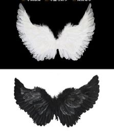 Angel Wing Feather Fairy Wingsare Swallow Design Party Decoration Halloween Christmas Masquerade Carnival Cos Costumes Props Black5377039