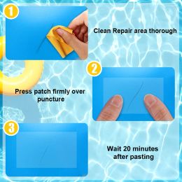 10-100pc Swimming Pool PVC Repair Patch Waterproof Swimming Ring Repair Kit Inflatable Boat Repair Patch Swimming Pool Accessory