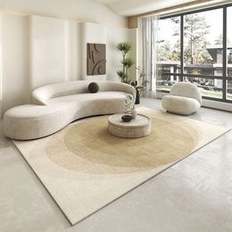 Carpet Living Room with a Quiet and Simple Modern Style Luxurious Sofa Coffee Table Cushion Camel Colored Bedroom Bedside Floor Mat