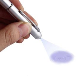 Invisible Pen UV Light Pen Metal Ballpoint Pen for Student Birthday Gifts