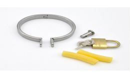 Accessories for the metal BDSM bondage fetish metal curvy cock ring for Male sex toys8755980