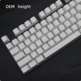 Accessories 108Pcs PBT Blank DIY Keycap Mechanical Keyboard Cherry OEM XDA Profile No Print White Keycap Set for Cherry MX Switches H8WD