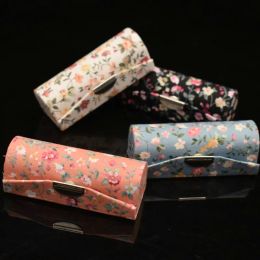 Vintage Jewelry Box with Mirror Chinese Style Floral Pattern Lipstick Box Portable Jewelry Organizer Box for Travel Wholesale