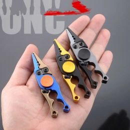 1PC New Multi Functional Fishing Pliers Scissors Line Cutter Hook Remover Aluminium Alloy Fishing Clamp Accessories Tools