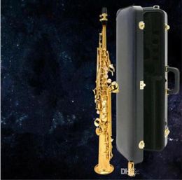 Soprano Sax Gold straight Gold saxophone soprano B sax Gold Lacquer soprano saxophone8904941