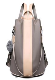 Outdoor Bags Women039S Waterproof Leather Backpack Security AntiTheft Rucksack Lightweight Simple Travel College Student Schoo3737803
