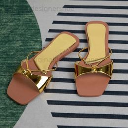 Slippers Womens summer footwear 2024 fashion designer sandals for ladies sexy thin strap casual beach flat heels shallow female shoes T240409