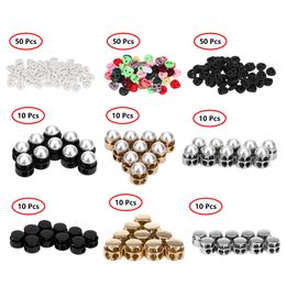 Round Ball Cord Locks Spring Loaded Elastic Drawstring Toggles Reusable Rope Ends Sliding Fastener Buttons DIY Lanyard Stoppers