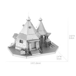 Rubeus Hagrid Hut 3D Metal Puzzle model kits DIY Laser Cut Puzzles Jigsaw Toy For Children