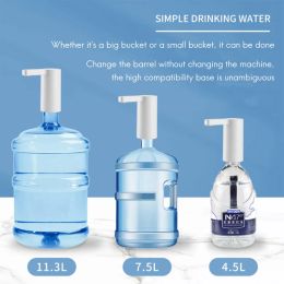 USB Charge Automatic Portable Drink Water Dispenser Water Bottle Pump Barreled Home Gadgets Electric Water Bottle Pump
