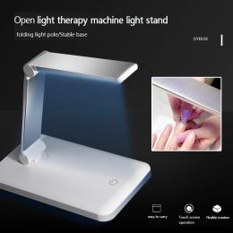 Guns Angnya Newest Desktop Foldable Usb Nail Lamp Creative Rechargeable Smd Uv Led Nail Light Open Lamp Rack for Curing Finger