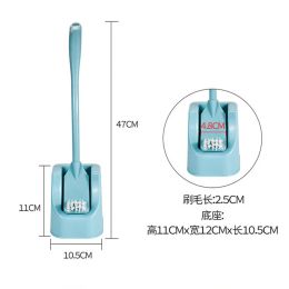 1PCS Toilet Brush Water Leak Proof With base Tile Floor Cleaning Brushes Closestool Crevice Brush for Home Bathroom Accessories