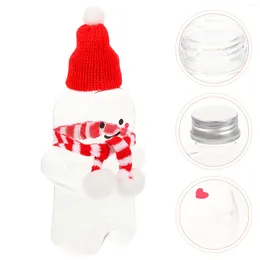 Vases Gingerbread Man Jar Christmas Favours Container Candy Bottle Biscuit Jars Clear Lid