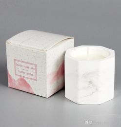 Marble Plaster Scented Candle Pear sia Blackberry Laurel Scented Candle Christmas Valentine Day Wedding Gift Aromatherapy Cand4106385