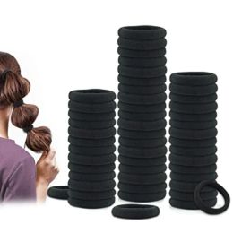50/100Pcs Elastic Hair Accessories for Women Kids Black Rubber Band Ponytail Holder Gum for Hair Ties Ring Scrunchies Hairband