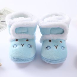 Baywell Autumn Winter Warm Newborn Boots 1 Year baby Girls Boys Shoes Toddler Soft Sole Fur Snow Boots 0-18M 2024 New