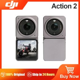 Gimbals DJI Action 2 Camera Original 4k/120fps Protable Wearble SuperWide Fov DualScreen Combo The Magic Action Camera In Stock