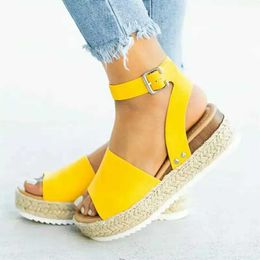 Sandalen Sommer Frauen Keile Schuhe für Flip Flop Chaussures Femme Plattform Plus Size H240409 FJ9W