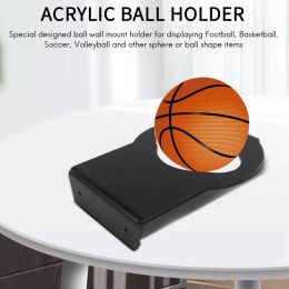 Acrylic Ball Holder Wall Mount Sport Ball Display Rack Storage Stand For Football,Basketball,Volleyball