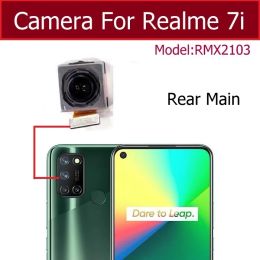 For OPPO Realme 7i Global Asia Rear Front Camera Module Small Facing Selfie Front Back Main Camera Flex Cable Parts