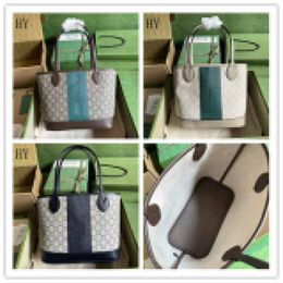 Designer Luxury Ophidia Small Tote Bag 726762 Beige Dark Brown Multi PVC Leather Handbag Shoulder bag 7A Best Quality