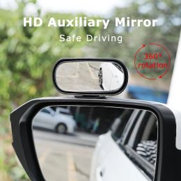 Universal Car Mirror 360 Adjustable Wide Angle Side Rear Mirrors blind spot Snap way for Parking Auxiliary Rear View Mirror